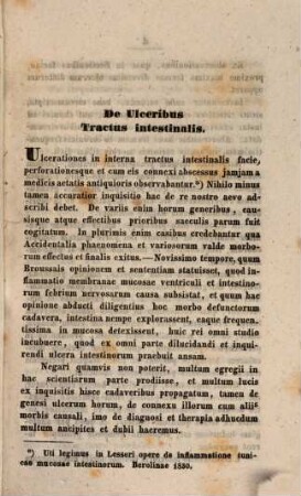 De ulceribus tractus intestinalis : diss. inaug.