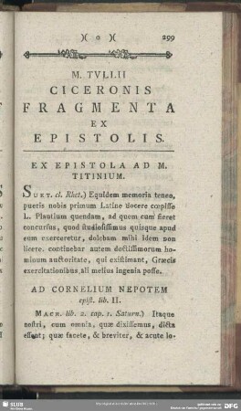 Fragmenta Ex Epistolis