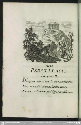 Auli Persii Flacci Satyra III.