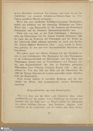 Erdgeschichtliches aus dem Wandergebiet