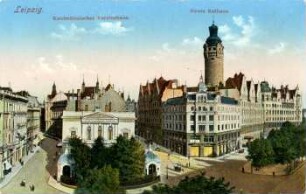 Leipzig. Kaufmännisches Vereinshaus ; Neues Rathaus