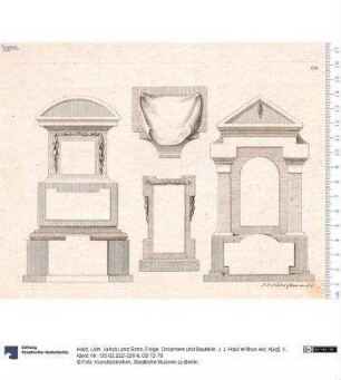 Folge: Ornament und Bauteile. J. J. Haid et filius exc. A[ug]. V.