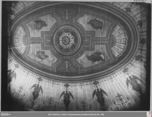 Paulskirche: Plafond mit Deckengemälde (Engel und Propheten)