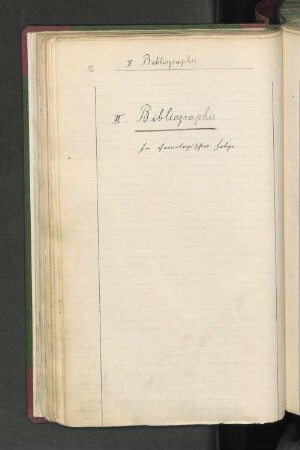 II. Bibliographie.