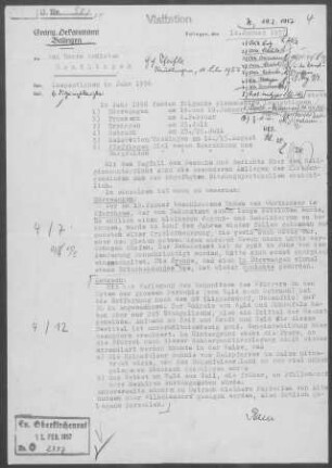 Dürrwangen-Stockenhausen: Inspektionsbericht 1956