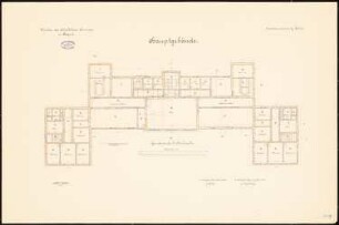 Schullehrer-Seminar, Ragnit Hauptgebäude: Grundriss 2. OG 1:100
