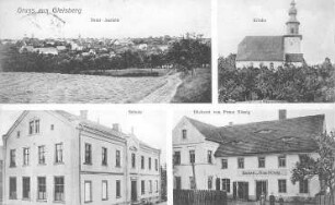 Hartha-Wallbach. Ortsansichten, Ansichtskarte