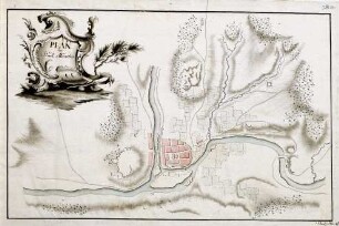 WHK 25 Deutscher Siebenjähriger Krieg 1756-1763: Plan der Stadt Münden