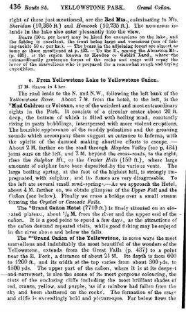 From Yellowstone Lake to Yellowstone Canon