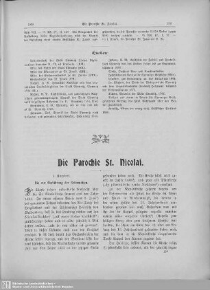 Die Parochie St. Nicolai