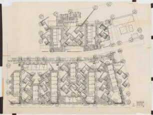 GeWoBAG-Siedlung, Berlin-Tegel Grünplanung: Lageplan/Pflanzplan 1:200