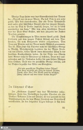 In Lützows Schar