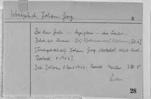 Westphal, Johann Georg - Wilde, Michael