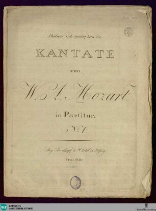 Kantate No. 1