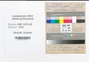 Entnazifizierung Guenter Skopnik , geb. 24.09.1907 (Angestellter)