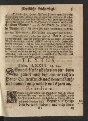 Textus. Psalm. LXXIII. 23. 24.