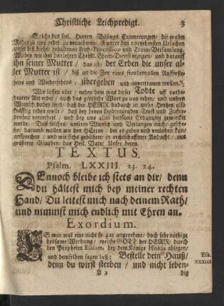 Textus. Psalm. LXXIII. 23. 24.