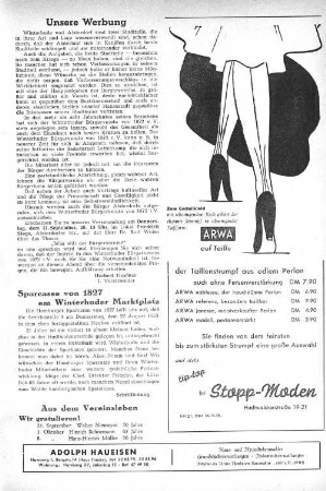 Unsere Werbung