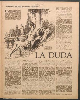 La duda : Los cuentos de amor de "Mundo Argentino"