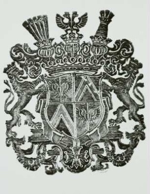 Superexlibris des Grafen Heinrich von Brühl