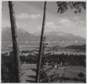 Oberaudorf, Blick aufs Kaisergebirge