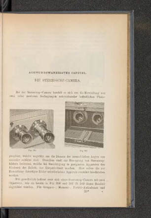 Achtundzwanzigstes Capitel. Die Stereoscop-Camera.