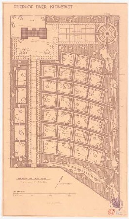 Friedhof: Grundriss 1:1000