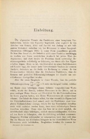 Die Grundlagen der Theorie des logarithmischen Potentiales und der eindeutigen Potentialfunktion in der Ebene