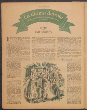 La última derrota : Cuento por Luis Golding