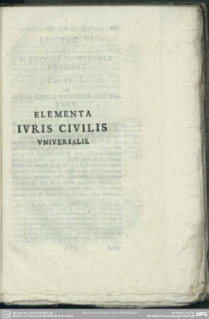 Elementa Iuris Civilis Universalis