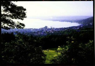 Bregenz: Bodensee, Bregenzer Bucht, von der Pfänderstraße