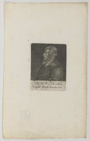 Bildnis des Joachim Haller