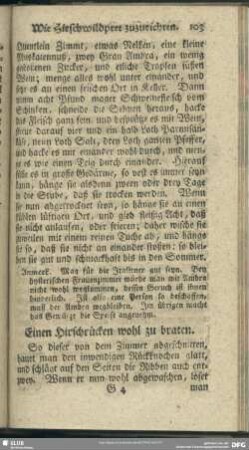 Wie Hirschwildpret zuzurichten