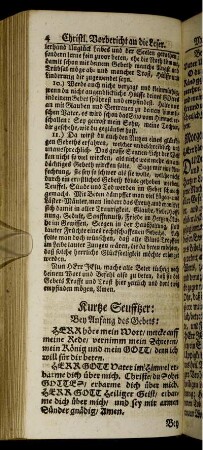 Kurtze Seufftzer.