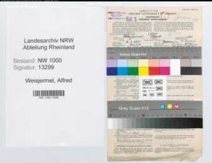 Entnazifizierung Alfred Weisjermel, geb. 06.03.1885 (Beamter)
