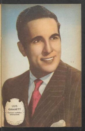 Luis Gamarty, cantante melódico internacional - [Retrato]