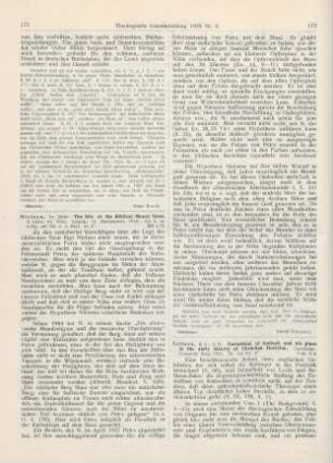 171-172 [Rezension] Nielsen, Ditlef, The Site of the Biblical Mount Sinai