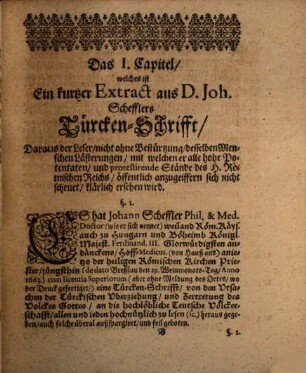 Deductions-Schrifft, daß Joh. Schefflers TürckenSchrifft ... eine abscheuliche Läster-Schrifft, er aber ein MajestätLästerer und Rebell ... sey