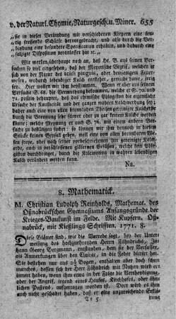 8. Mathematick.