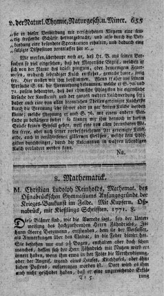 8. Mathematick.