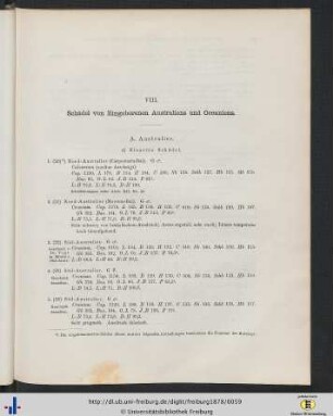 VIII. Schädel von Eingeborenen Australiens und Oceaniens.