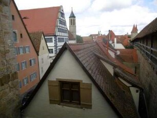 Rothenburg ob der Tauber: Stadtansicht Altstadt mit Spital und Spitalkirche