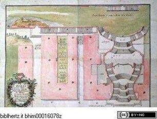 Aufsicht der Spanischen Treppe und der angrenzenden Gebiete
