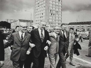 Edward Gierek und Erich Honecker bei einem Besuch in Frankfurt (Oder)