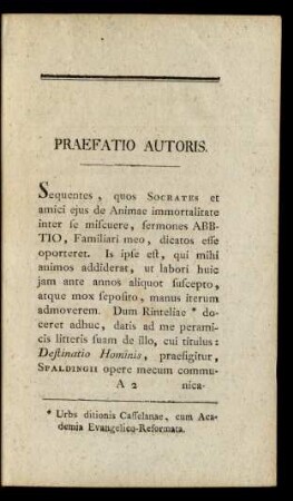 Praefatio Autoris