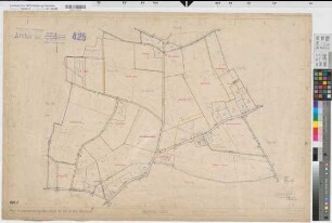 Herzfeld (Lippetal), Flurbereinigung Herzfeld-Düllo, Zuteilungskarte Herzfeld Flur 11
