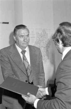 Ruhestand für den langjährigen Ratschreiber von Stupferich Leonhard Völkle