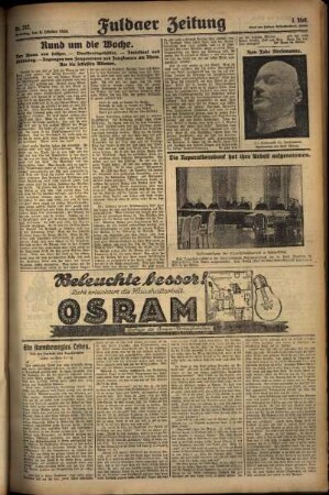 Dritte Ausgabe vom Sonntag, den 06. Oktober 1929.