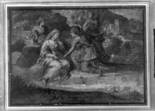 Egeria von den Nymphen getröstet