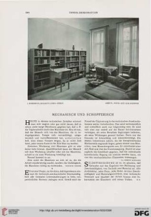 Mechanisch und schöpferisch